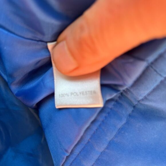 Avenue blue spring/fall jacket, button closure, side pockets, collar, size 18/20 - Picture 12 of 12